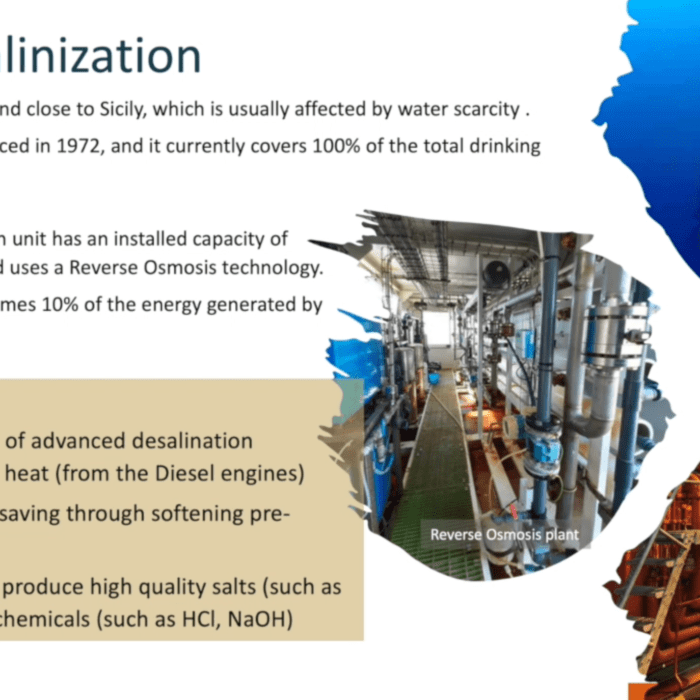 Case study 1 – Lampedusa (Italy): Coupling waste heat into the desalination process