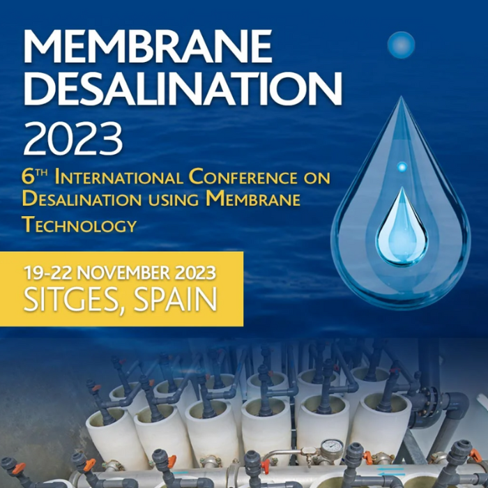 Membrane Desalination, 19-22 November 2023, Sitges, Spain
