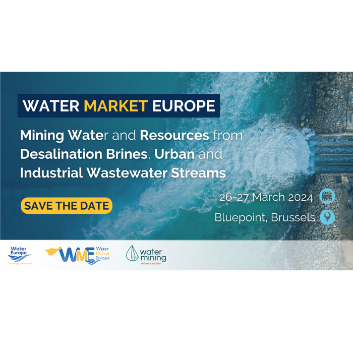 Water Market Europe, 26-27 March 2024, Brussels, Belgium