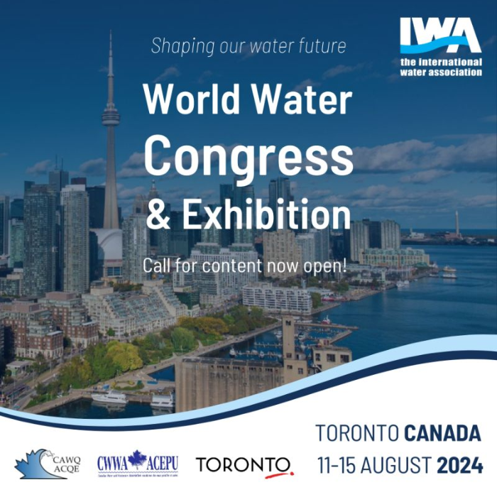 IWA World Water Congress & Exhibition, 11-15 August 2024, Toronto, Canada
