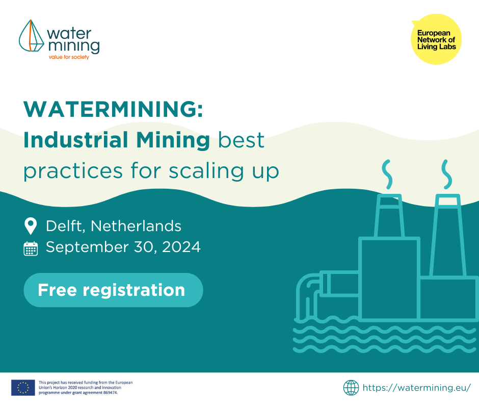 WATER-MINING: Industrial Mining best practices for scaling up, 30 September 2024, Delft, The Netherlands